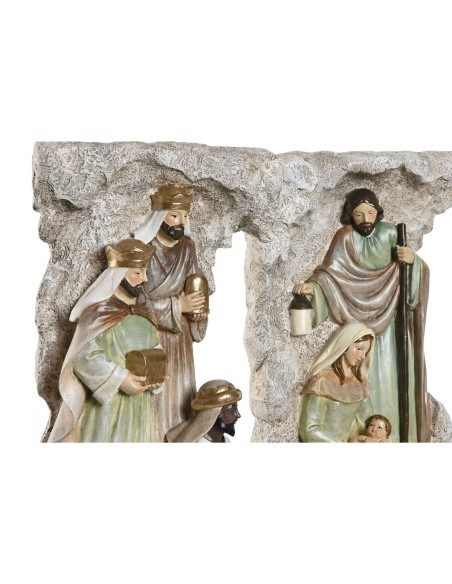 Crèche de Noël Home ESPRIT Multicouleur Résine 19,5 x 11 x 31,5 cm (2 Unités)