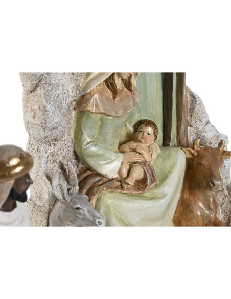 Crèche de Noël Home ESPRIT Multicouleur Résine 19,5 x 11 x 31,5 cm (2 Unités)