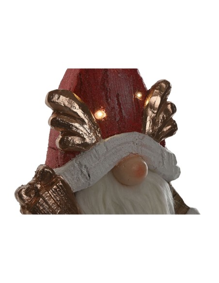 Décorations de Noël Home ESPRIT Blanc Rouge Gnome 25 x 11,5 x 38 cm (2 Unités)