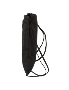 Sac à dos serré par des ficelles Kappa Black Noir 35 x 40 x 1 cm 2