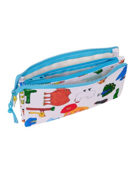 Trousse Fourre-Tout Double Algo de Jaime Blanc 22 x 12 x 3 cm