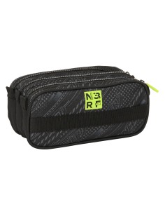 Trousse Fourre-Tout Triple Nerf Get ready Noir 21,5 x 10 x 8 cm