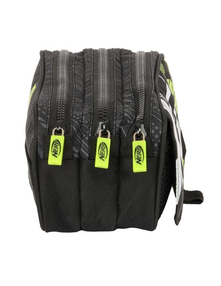 Trousse Fourre-Tout Triple Nerf Get ready Noir 21,5 x 10 x 8 cm