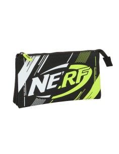 Trousse Fourre-Tout Triple Nerf Get ready Noir 22 x 12 x 3 cm 2