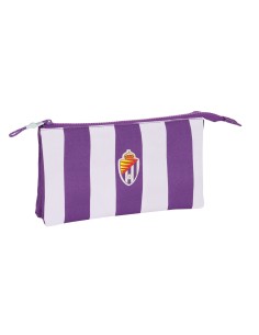 Trousse Fourre-Tout Double Real Valladolid C.F. Violet 22 x 12 x 3 cm