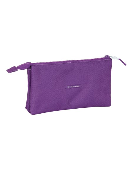 Trousse Fourre-Tout Double Real Valladolid C.F. Violet 22 x 12 x 3 cm