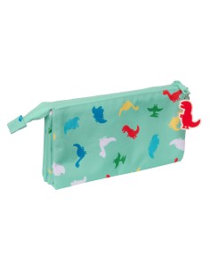 Trousse Fourre-Tout Double Peppa Pig George Menthe 22 x 12 x 3 cm 2