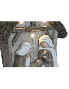 Crèche de Noël Home ESPRIT Vert Gris Magnésium 27,5 x 10,5 x 34,5 cm (2 Unités) 2