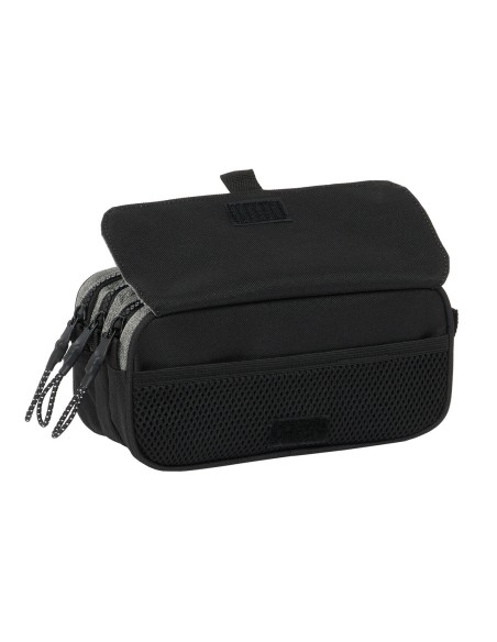 Trousse Fourre-Tout Triple Eckō Unltd. Rhino Noir Gris 21,5 x 10 x 8 cm