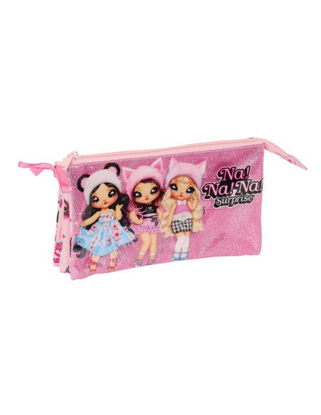 Trousse Fourre-Tout Double Na!Na!Na! Surprise Fabulous Rose 22 x 12 x 3 cm