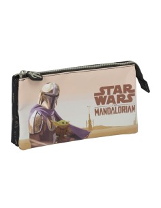 Trousse Fourre-Tout Double The Mandalorian This is the way Noir 22 x 12 x 3 cm