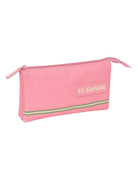 Trousse Fourre-Tout Triple El Ganso Marsala Rose 22 x 12 x 3 cm
