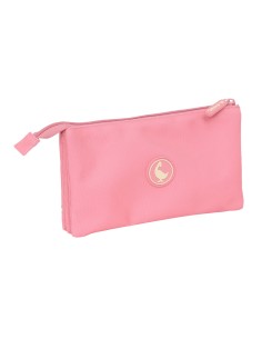 Trousse Fourre-Tout Triple El Ganso Marsala Rose 22 x 12 x 3 cm 2