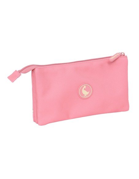 Trousse Fourre-Tout Triple El Ganso Marsala Rose 22 x 12 x 3 cm