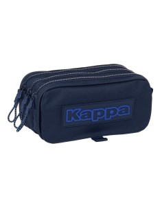 Trousse Fourre-Tout Triple Kappa Blue night Blue marine 21,5 x 10 x 8 cm