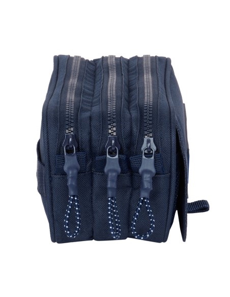 Trousse Fourre-Tout Triple Kappa Blue night Blue marine 21,5 x 10 x 8 cm