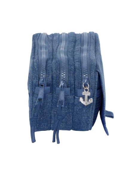 Trousse Fourre-Tout Triple Donald Bleu 21,5 x 10 x 8 cm