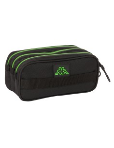 Trousse Fourre-Tout Triple Kappa Black Noir 21,5 x 10 x 8 cm