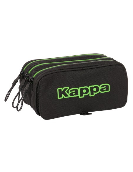 Trousse Fourre-Tout Triple Kappa Black Noir 21,5 x 10 x 8 cm