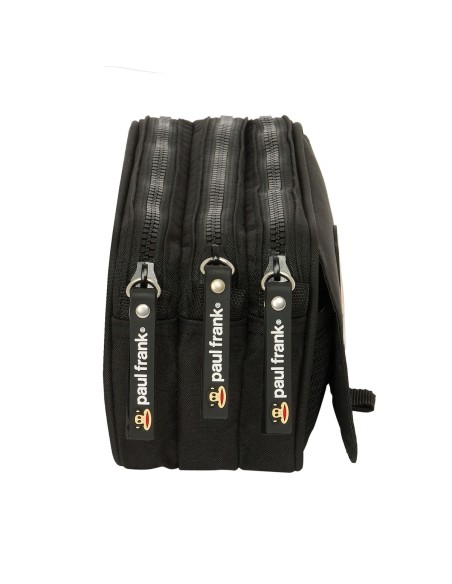 Trousse Fourre-Tout Double Paul Frank Join the fun Noir 21,5 x 10 x 8 cm