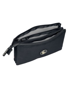 Trousse Fourre-Tout Triple El Ganso Noir 22 x 12 x 3 cm 2