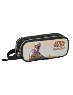 Trousse Fourre-Tout Double The Mandalorian This is the way Noir 21 x 8 x 6 cm