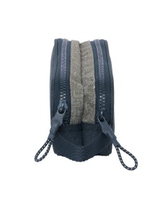 Trousse Fourre-Tout Double Kappa Dark navy Gris Blue marine 21 x 8 x 6 cm 2