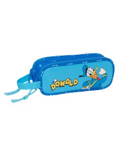 Trousse Fourre-Tout Double Donald Bleu 21 x 8 x 6 cm