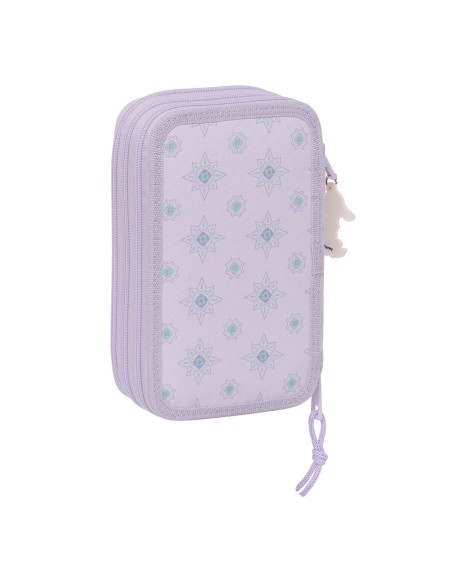 Pochette à crayons triple Wish Lila 12.5 x 19.5 x 5.5 cm (36 Pièces)