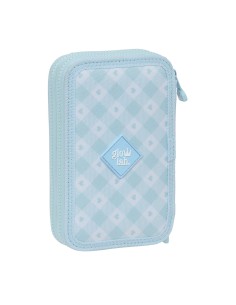 Plumier double Glow Lab Cisnes Bleu 12.5 x 19.5 x 4 cm (28 Pièces) 2