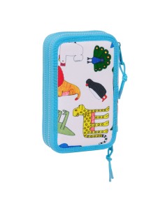 Plumier double Algo de Jaime Blanc 12.5 x 19.5 x 4 cm (28 Pièces) 2