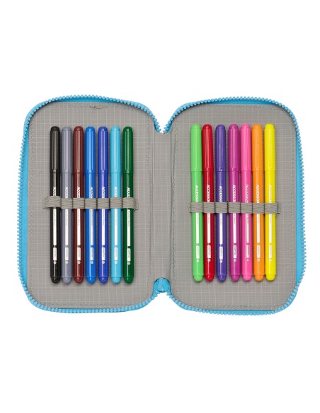 Plumier double Algo de Jaime Blanc 12.5 x 19.5 x 4 cm (28 Pièces)