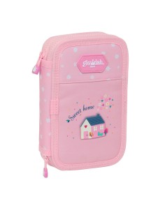 Plumier double Glow Lab Sweet home Rose 12.5 x 19.5 x 4 cm (28 Pièces)
