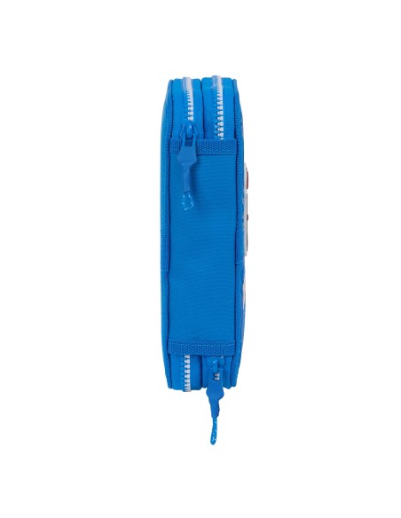 Plumier double R. C. Deportivo de La Coruña Bleu 12.5 x 19.5 x 4 cm (28 Pièces)