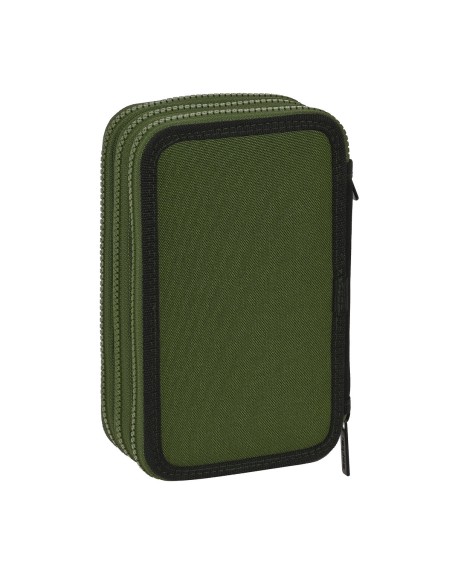 Pochette à crayons triple Safta Dark forest Noir Vert 12.5 x 19.5 x 5.5 cm (36 Pièces)