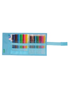Pochette crayons Benetton Spring Enveloppante Bleu ciel 7 x 20 x 7 cm (27 Pièces) 2