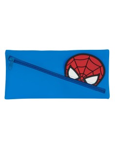 Trousse d'écolier Spider-Man Blue marine 22 x 11 x 1 cm