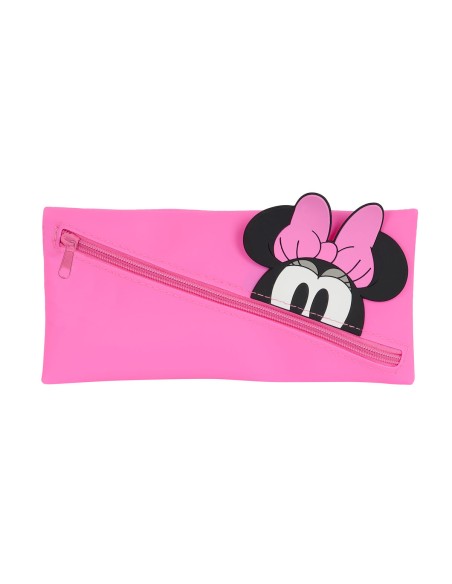Trousse d'écolier Minnie Mouse Rose 22 x 11 x 1 cm
