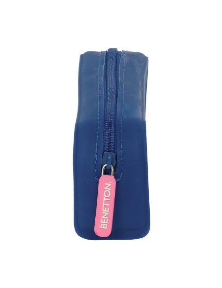 Trousse d'écolier Benetton Cool Blue marine 18.5 x 7.5 x 5.5 cm