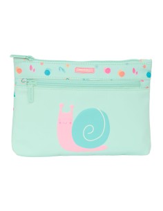 Trousse d'écolier Safta Caracol Escargot Turquoise 23 x 16 x 3 cm