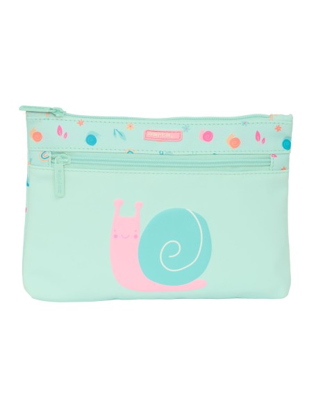Trousse d'écolier Safta Caracol Escargot Turquoise 23 x 16 x 3 cm
