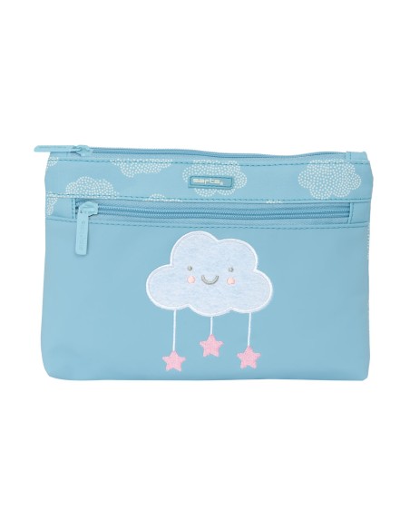 Trousse d'écolier Safta Nube Nuages Bleu 23 x 16 x 3 cm