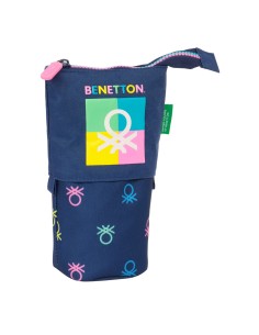 Trousse Gobelet Benetton Cool Blue marine 8 x 19 x 6 cm