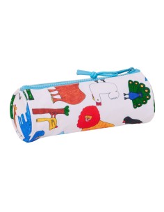 Trousse d'écolier Algo de Jaime Blanc 20 x 7 x 7 cm