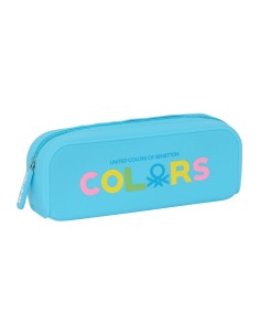 Trousse d'écolier Benetton Spring Bleu ciel 18.5 x 7.5 x 5.5 cm