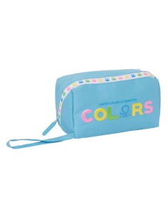 Trousse d'écolier Benetton Spring Bleu ciel 22 x 10 x 10 cm