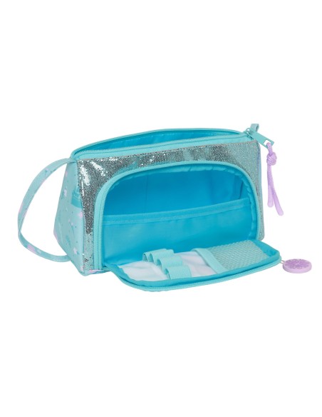 Trousse d'écolier Frozen Hello spring Bleu 20 x 11 x 8.5 cm