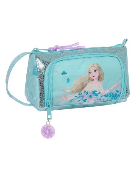 Trousse Scolaire avec Accessoires Frozen Hello spring Bleu clair 20 x 11 x 8.5 cm (32 Pièces)