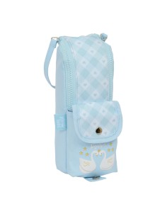 Trousse d'écolier Glow Lab Cisnes Bleu clair 6 x 21 x 6 cm