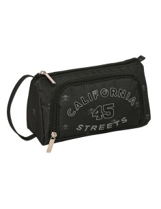 Trousse Scolaire avec Accessoires Safta California Noir 20 x 11 x 8.5 cm (32 Pièces) 2